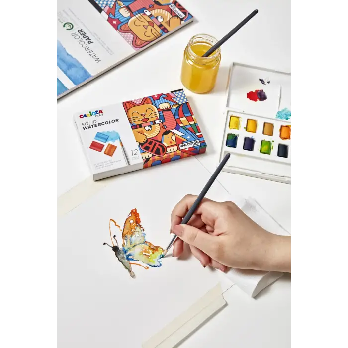 Plus Tablet Sulu Boya 12Li (Fırçali)