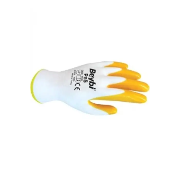 Pn5 Sarı Nitril İş Eldiveni 3 Çift