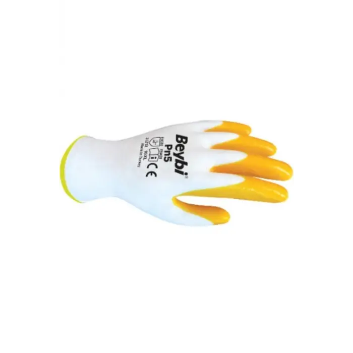 Pn5 Sarı Nitril İş Eldiveni 3 Çift