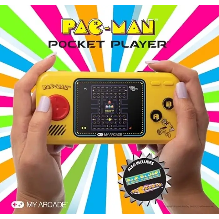 Pocket Player Pac-Man Portable, 3 Oyun