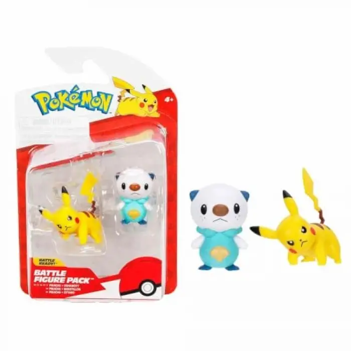Pokemon Battle 2li Figür Seti Pikachu & Oshawott
