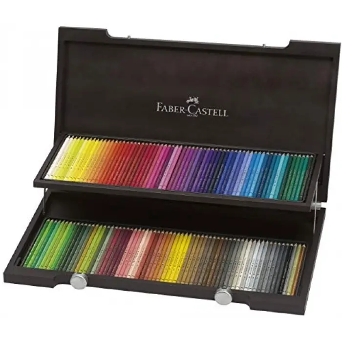 Polychromos Kuru Boya Kalemi Ahşap Kutu, 120 Renk