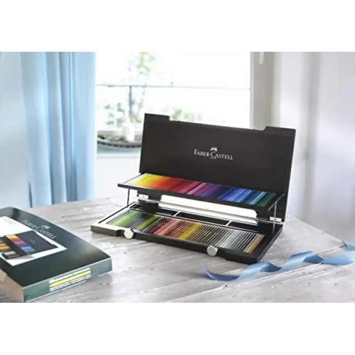 Polychromos Kuru Boya Kalemi Ahşap Kutu, 120 Renk