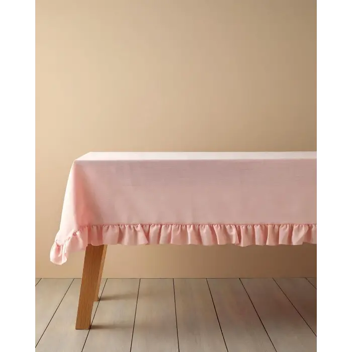 Polyester Masa Örtüsü Pembe