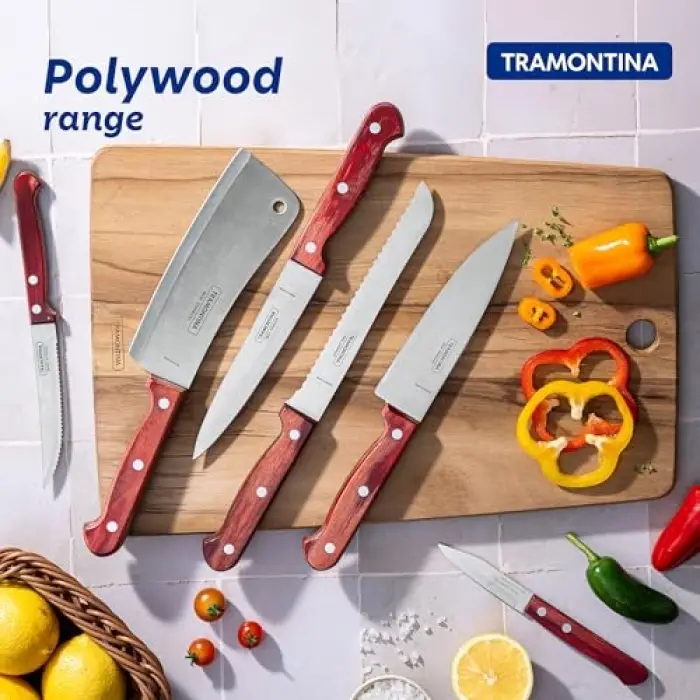 Polywood Saplı Tırtıklı Ekmek Bıçağı (30cm)