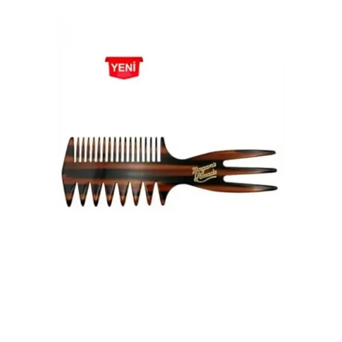 Pomade Three Way Afro Pomade Comb - 3 Kademeli Profesyonel Tarak