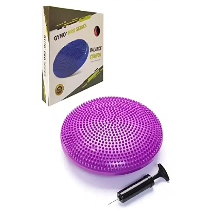 Pompalı Denge Yastığı Balance Disk Denge Pedi 33 cm Mor