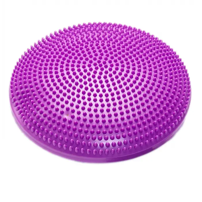 Pompalı Denge Yastığı Balance Disk Denge Pedi 33 cm Mor