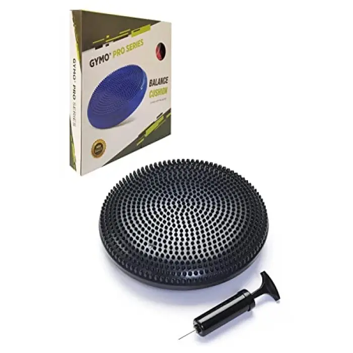 Pompalı Denge Yastığı Balance Disk Denge Pedi 33 cm Siyah