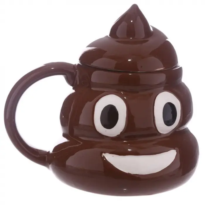 Poo Kaka Emoji Şekilli 3D Kupa