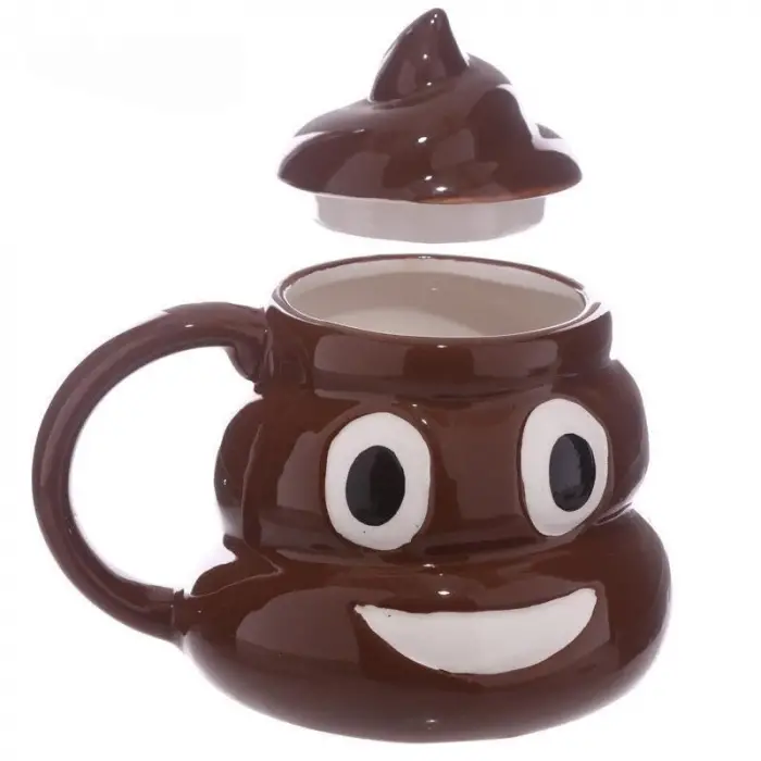 Poo Kaka Emoji Şekilli 3D Kupa