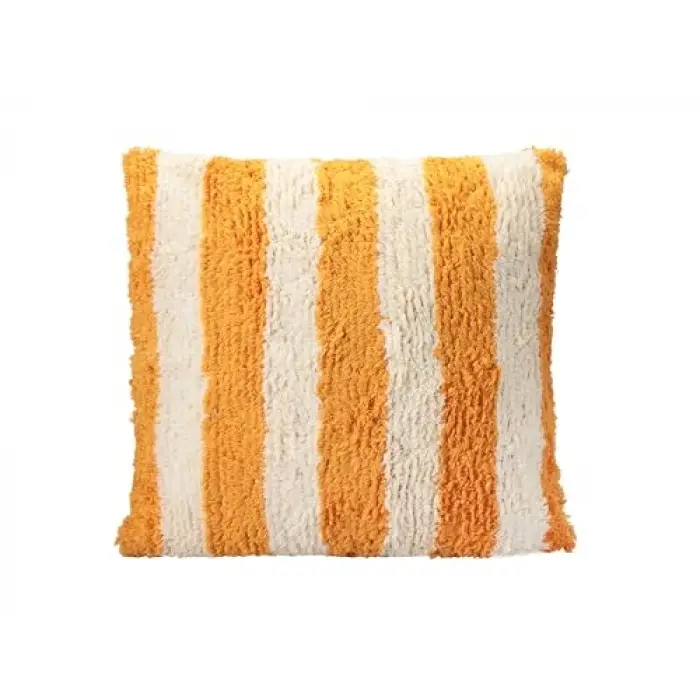 Pop Stripe Dokuma Yastık Hardal 45x45cm