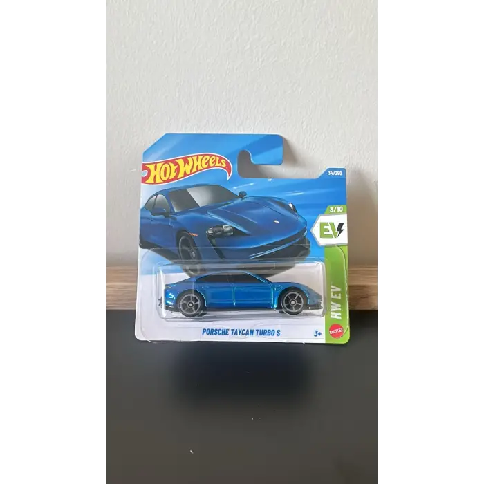 Porsche Taycan Turbo S HW EV 34/250 Model Araba, Mavi