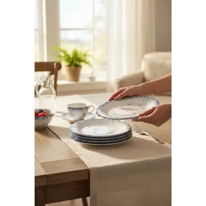Porselen Libella 6lı Pasta Takımı