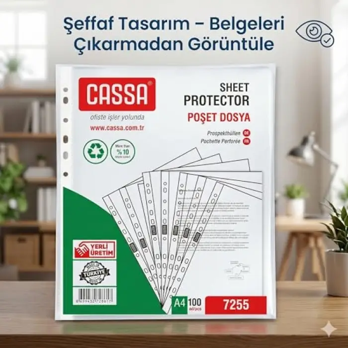 Poşet Dosya Eco 30 Mikron 100Lü Paket