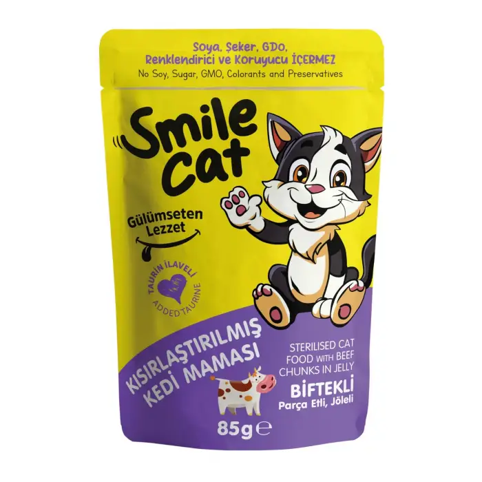 Pouch 85 g Kısır Kedi Biftekli