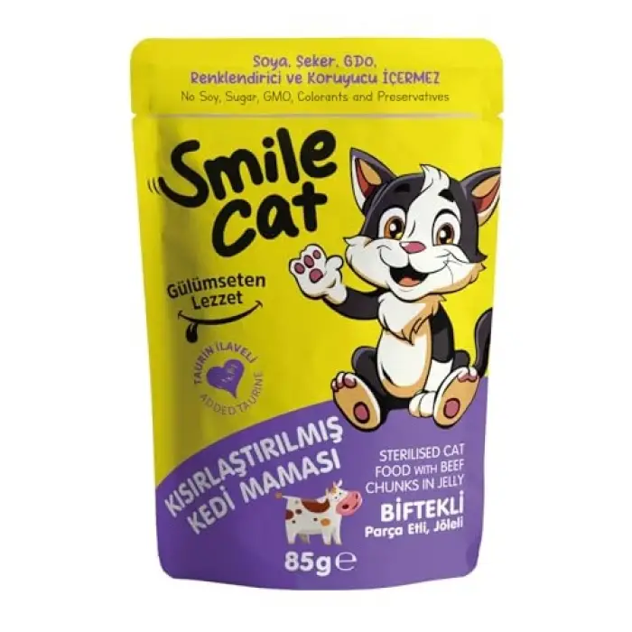 Pouch 85 g Kısır Kedi Biftekli
