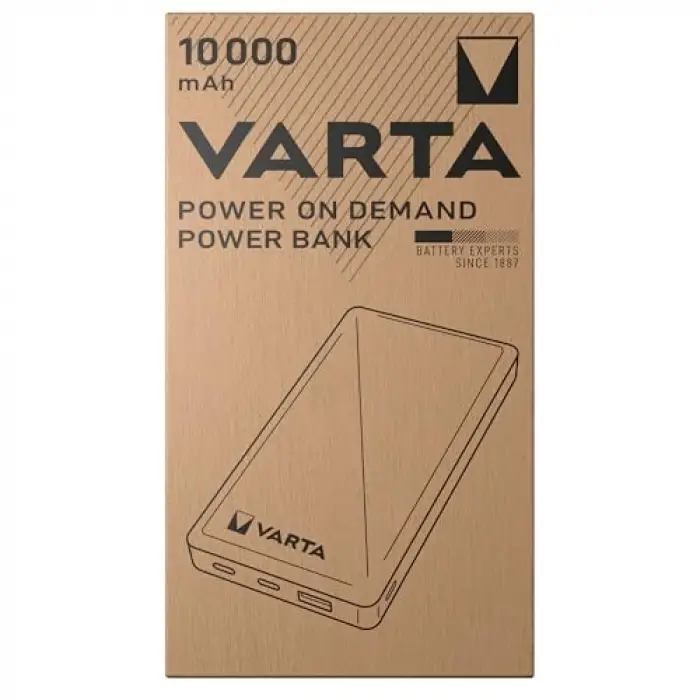 Power on Demand Power Bank 10.000 mAh