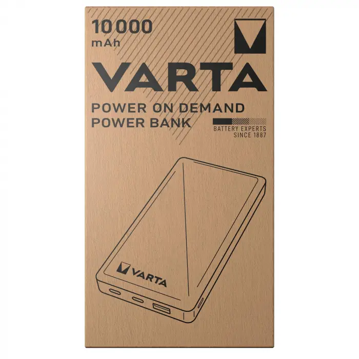 Power on Demand Power Bank 10.000 mAh