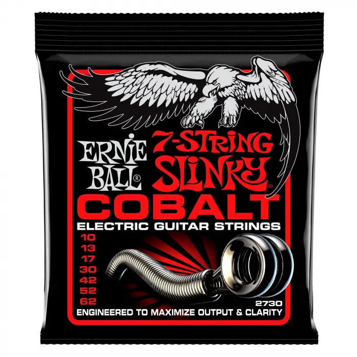 Power Slinky Kobalt 7 Telli Elektro Gitar Telleri Ölçü 11-58