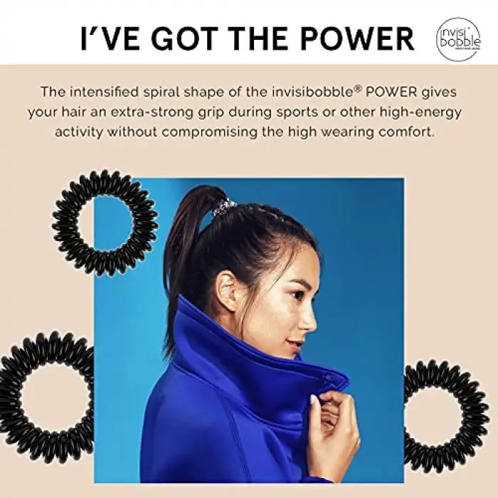 Power True Black Siyah Saç Lastiği