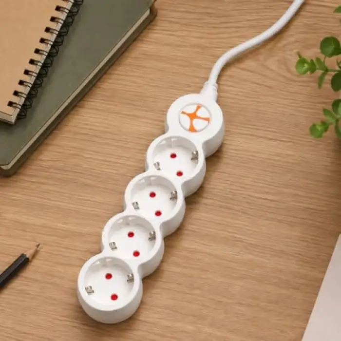 Powerstrip 4 Dörtlü Anahtarlı Grup Priz 3M