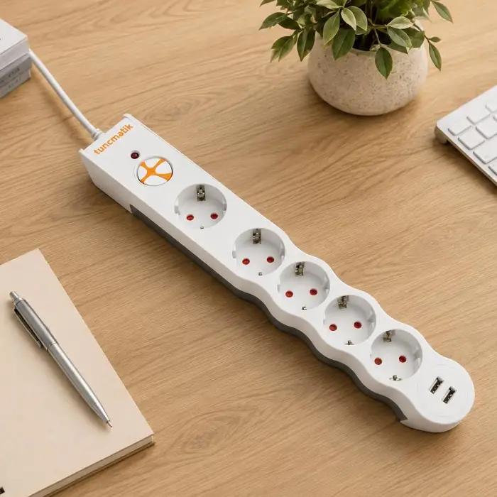 Powersurge 5+ USB Girişli Akım Korumalı Priz TSK5015