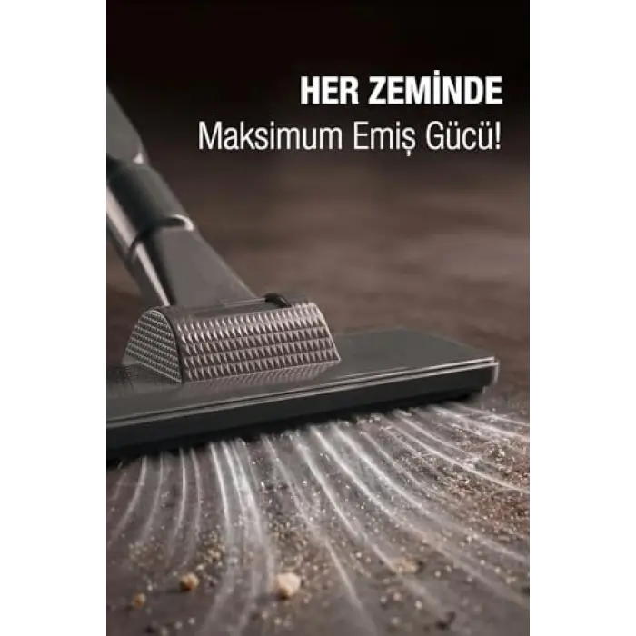 Pratic S P1200 Torbasız Dikey Süpürge - Antrasit