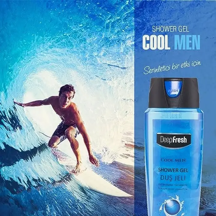 Pratik Kapaklı Duş 500 ml 3 Adet (Cool Men)