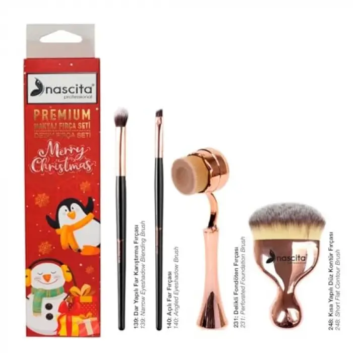 Premium Christmas Makyaj Fırça Seti - 04