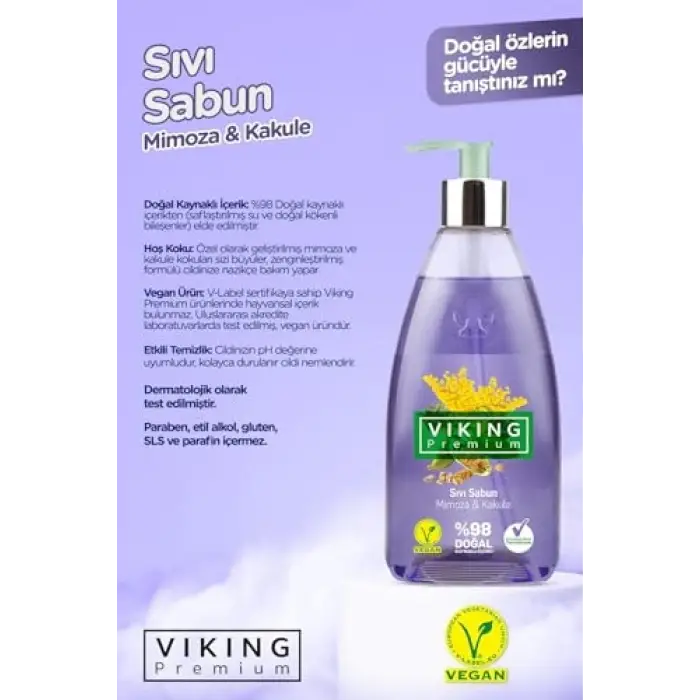 Premium Sıvı Sabun, Mimoza&Kakule, 500 ml, 2 Adet
