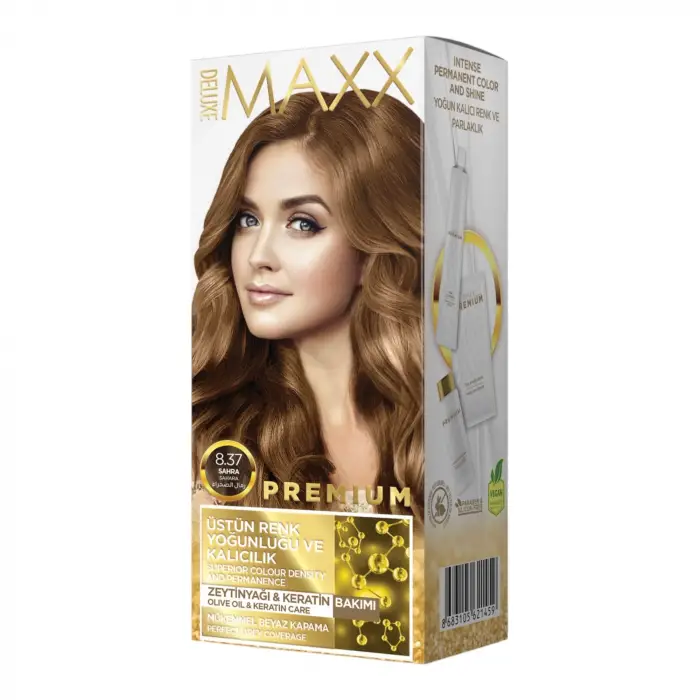 Premıum Yarı Kit Set Saç Boyası 8.37 Sahra