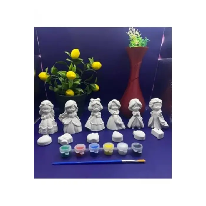 Prenses Temalı 6lı Taş Boyama Seti