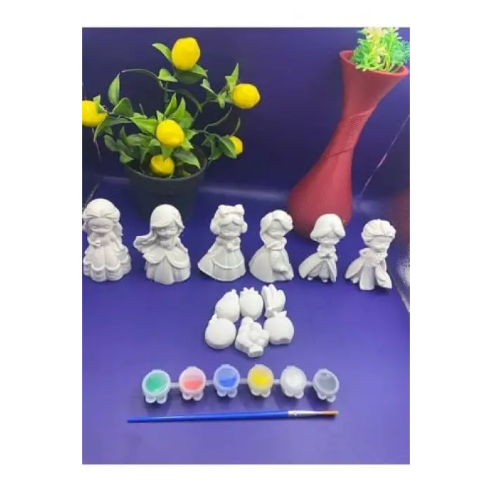 Prenses Temalı 6lı Taş Boyama Seti
