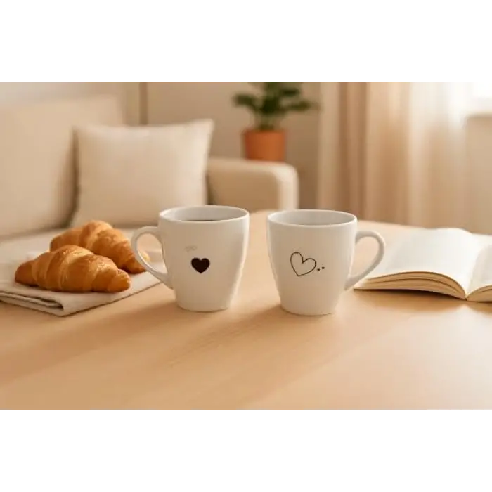 Pretty 2 Parça Mug Bardak