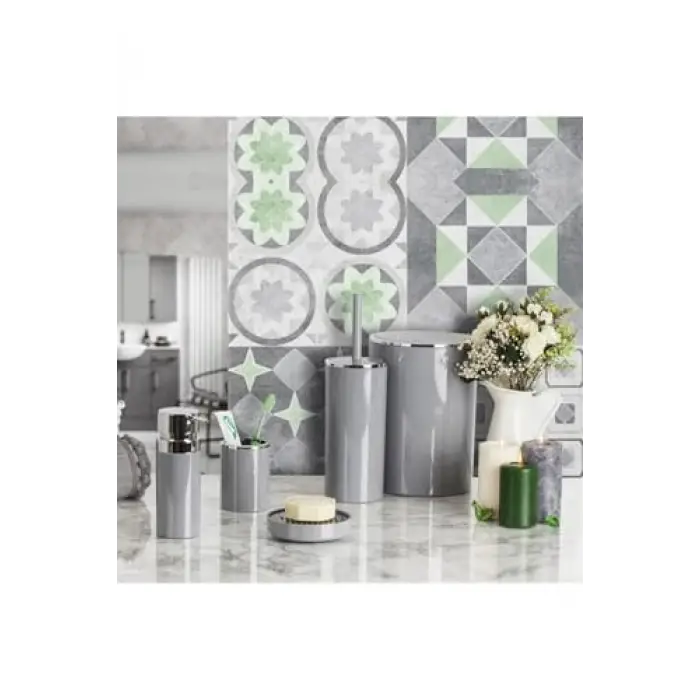 Prima Nova, Primanova Lenox 5li Banyo Aksesuar Set - Gri, EVİDEA7028