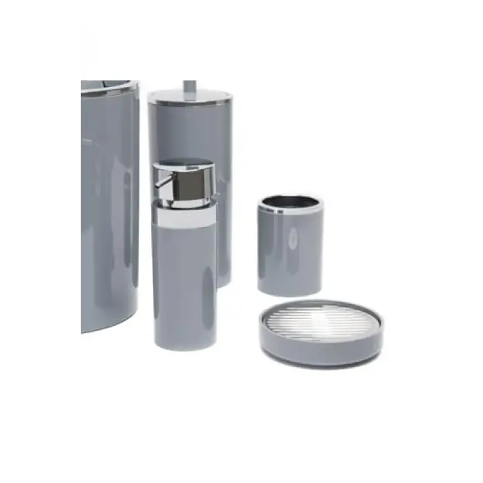 Prima Nova, Primanova Lenox 5li Banyo Aksesuar Set - Gri, EVİDEA7028