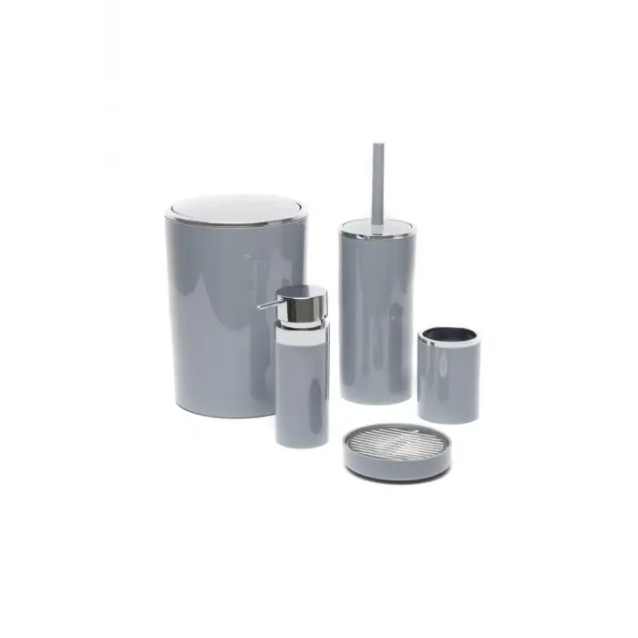 Prima Nova, Primanova Lenox 5li Banyo Aksesuar Set - Gri, EVİDEA7028