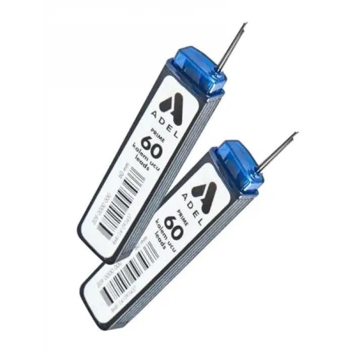 Prime Min Kalem Ucu, 0.7 mm, 60 mm, 60lık Siyah Uç, 2 Kutu