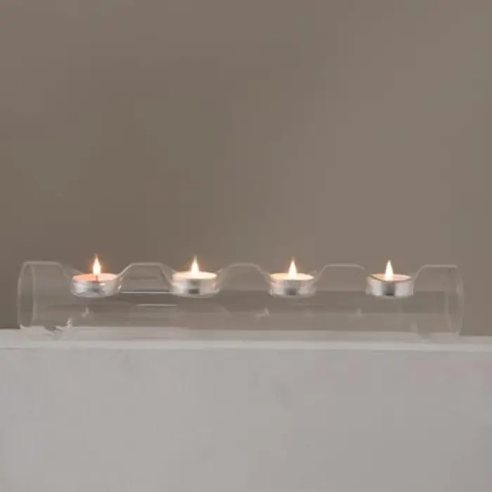 Primrose 4 lü Cam Mumluk 36x6 cm Transparan