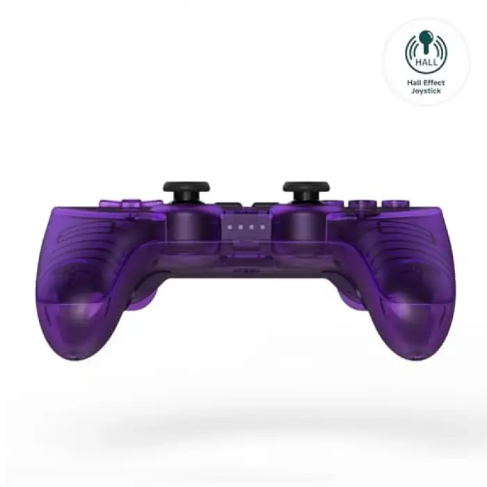 Pro 2 Bluetooth Controller with Hall Effect Joysticks; 2 Pro Back Paddle Buttons, Wireless Gaming Controller for Switch/Switch 2, PC, Android, and Steam Deck & Apple(Transparent Purple Edition)
