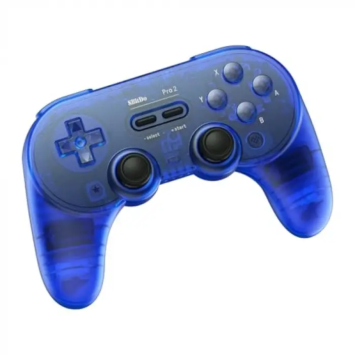 Pro 2 Bluetooth Controller with Hall Effect Joysticks; 2 Pro Back Paddle Buttons, Wireless Gaming Controller for Switch/Switch 2, PC, Android, and Steam Deck & Apple(Transparent Blue Edition)
