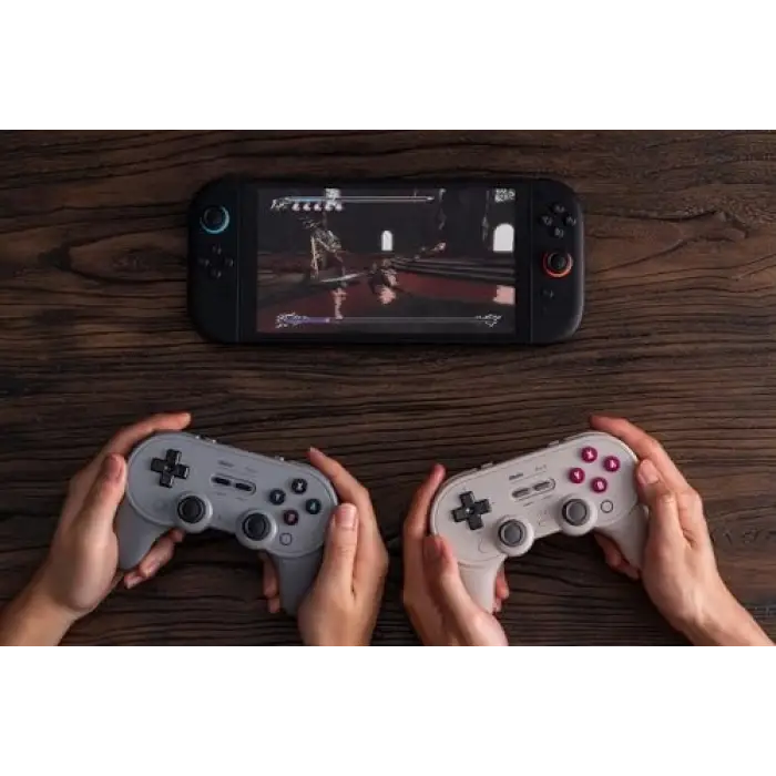 Pro 3 Bluetooth Controller for Switch/Switch 2 – Tmr Joysticks, Swappable Abxy Buttons, Pro Back Buttons, Charging Dock, Hall Effect Triggers, for Windows, Apple, SteamOS, Android - Purple