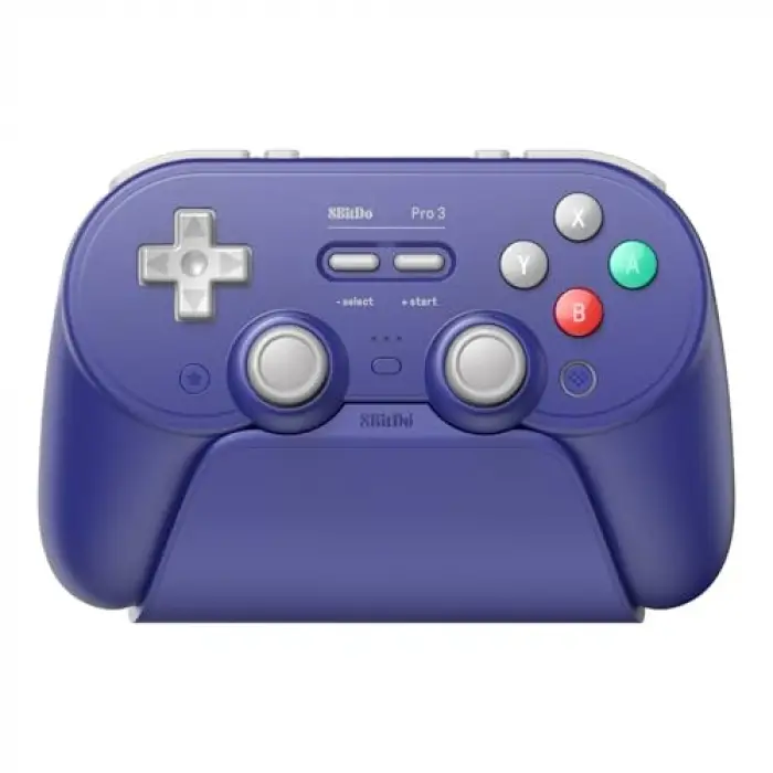 Pro 3 Bluetooth Controller for Switch/Switch 2 – Tmr Joysticks, Swappable Abxy Buttons, Pro Back Buttons, Charging Dock, Hall Effect Triggers, for Windows, Apple, SteamOS, Android - Purple
