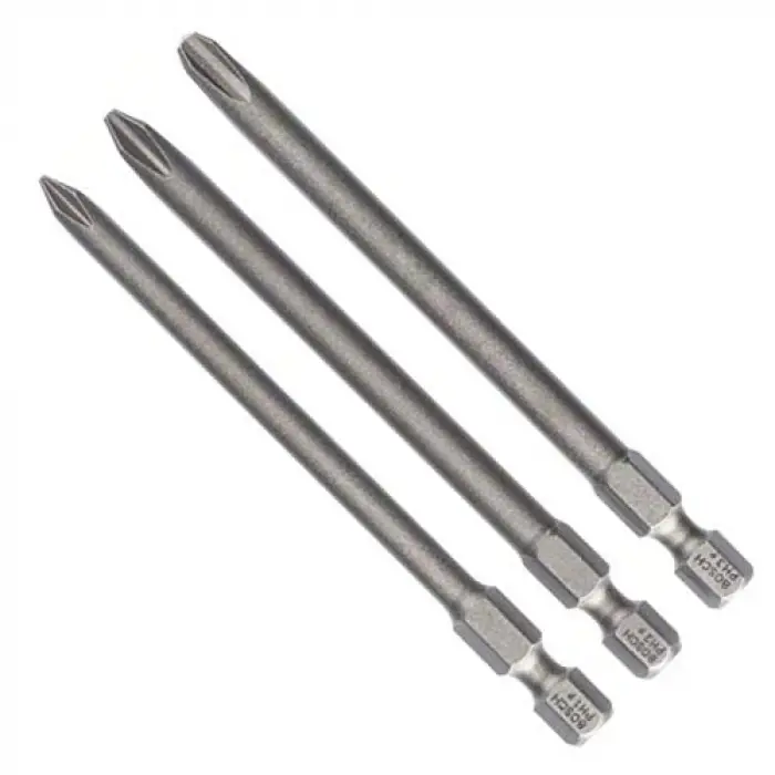 Pro 3 parça.-Set ekstra sert tornavida ucu Phillips vidalar-(Uzunluk: 89 mm)
