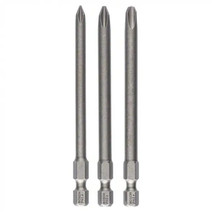 Pro 3 parça.-Set ekstra sert tornavida ucu Phillips vidalar-(Uzunluk: 89 mm)
