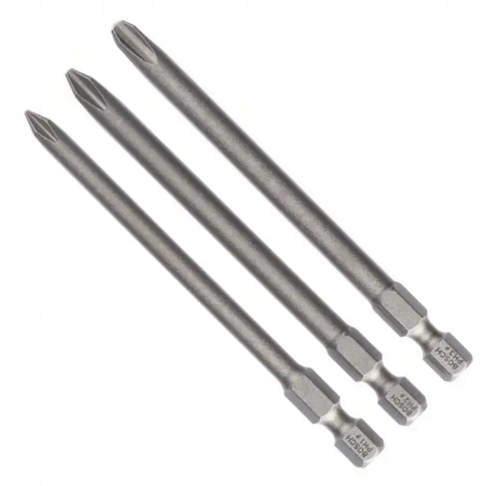 Pro 3 parça.-Set ekstra sert tornavida ucu Phillips vidalar-(Uzunluk: 89 mm)