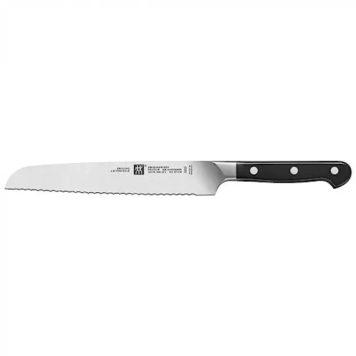Pro Ekmek Bıçağı, 20 cm, Siyah, Dalgalı Kenar
