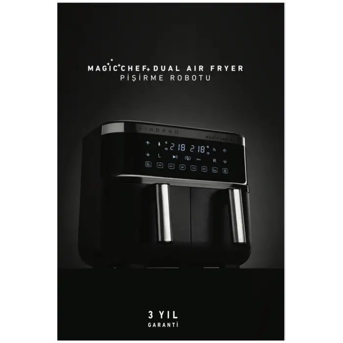 Pro Kyf32 Magıcchef Plus Dual Air Fryer Pişirme Robotu