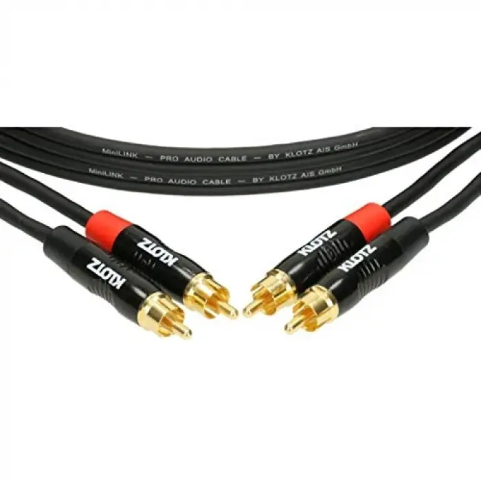 Pro TwinKablo Siyah 3m 2x Rca - 2x Rca Altın Uçlu